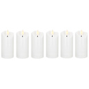 Wkłady Led do znicza 6 szt. świeczki elektryczne 10 cm świece na baterie