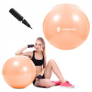 Piłka do ćwiczeń gimnastyczna 55cm rehabilitacyjna pomarańczowa