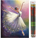 Haft diamentowy mozaika baletnica obraz 40x30 cm