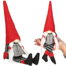 Pani skrzat 38 cm, krasnal siedzący ze zwisającymi nóżkami, gnom 