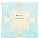 Narzuta na łóżko koc 200x220 cm pled miętowy dwustronny, tłoczony na kanapę