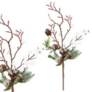 Gałązka świąteczna sztuczna dekoracja do stroika 33 cm