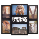 Ramka na zdjęcia 6 zdjęć multiramka Family czarna