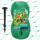 Siatka przeciw ptakom na drzewa i krzewy 8x20m z kotwami mocującymi 20 szt. zielona