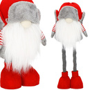 Skrzat 50 cm ozdoba świąteczna, krasnal świąteczny, gnom z teleskopowymi nóżkami