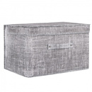 Pudełko do przechowywania 25x40x30cm organizer zamykany szary