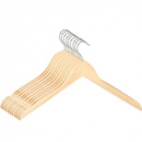Wieszaki na ubrania 44 cm drewniane zestaw 9 szt. naturalne drewno