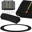 Siatka do trampoliny zewnętrzna z osłoną na sprężyny 244 cm 8 FT 6 słupków czarna