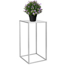 Stojak na kwiaty 40 cm srebrny nowoczesny kwietnik loft