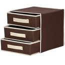 Organizer do szuflady na bieliznę zestaw 4 szt. brązowy