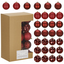 Bombki choinkowe zestaw 30 szt. ozdoby świąteczne do stroika 8 cm nietłukące